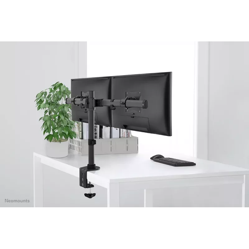 Neomounts FPMA-DCB100DBLACK Monitor arm 10-27 inch, Clamp/Grommet, 10 kg, 25.4 cm (10 inch), 68.6 cm (27 inch), 100 x 100 mm, Black