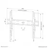 Neomounts WL30S-850BL16 TV mount wall 42-86 inch - fixed - lockable - fast installation