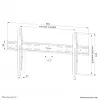 Neomounts WL30S-850BL18 TV mount wall 43-86 inch - fixed - lockable - fast installation