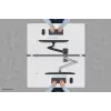 Neomounts DS70-810BL1 Monitor arm 17-32 inch - gas spring - space saving - 180°-stop