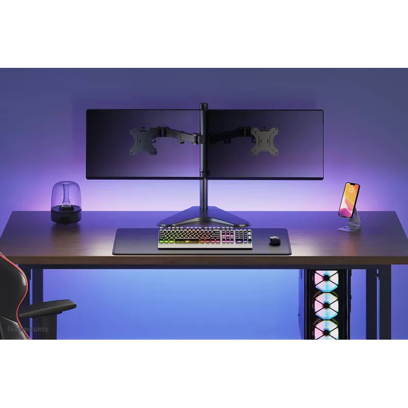 Neomounts FPMA-D550DDBLACK Monitor stand 10-32 inch, Freestanding, 8 kg, 25.4 cm (10 inch), 81.3 cm (32 inch), 100 x 100 mm, Black