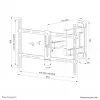 Neomounts WL40-550BL16 TV mount wall 40-65 inch - full motion - easy install