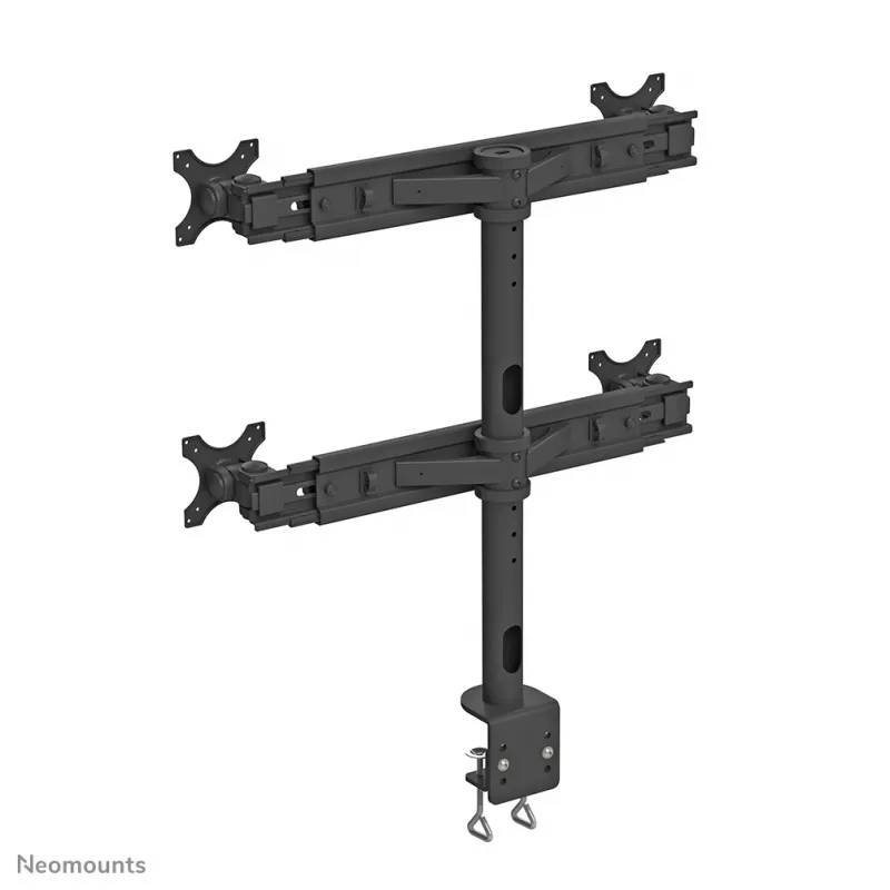 Neomounts FPMA-D700D4 Monitor arm 19-30 inch, Clamp, 8 kg, 48.3 cm (19 inch), 76.2 cm (30 inch), 100 x 100 mm, Black