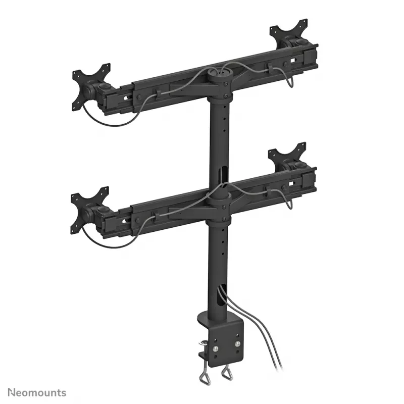 Neomounts FPMA-D700D4 Monitor arm 19-30 inch, Clamp, 8 kg, 48.3 cm (19 inch), 76.2 cm (30 inch), 100 x 100 mm, Black