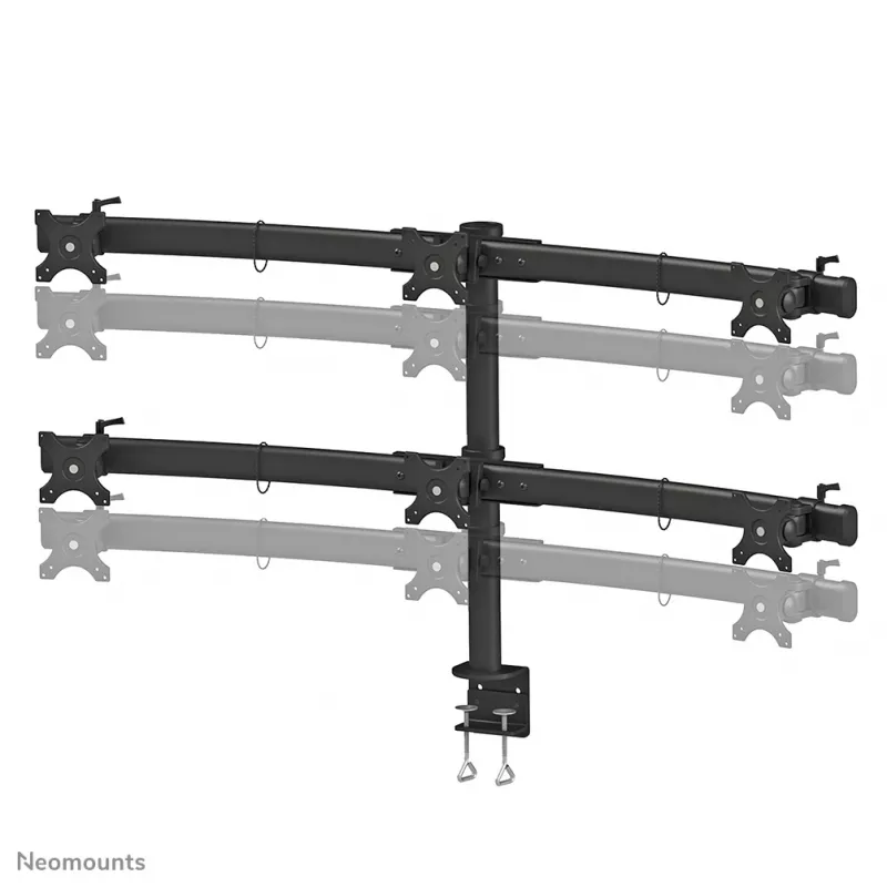 Neomounts FPMA-D700D6 Monitor arm 19-27 inch, Clamp, 8 kg, 48.3 cm (19 inch), 68.6 cm (27 inch), 100 x 100 mm, Black
