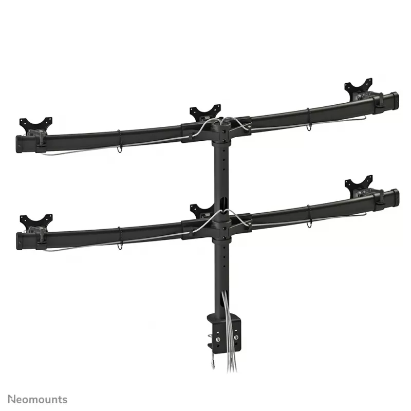 Neomounts FPMA-D700D6 Monitor arm 19-27 inch, Clamp, 8 kg, 48.3 cm (19 inch), 68.6 cm (27 inch), 100 x 100 mm, Black