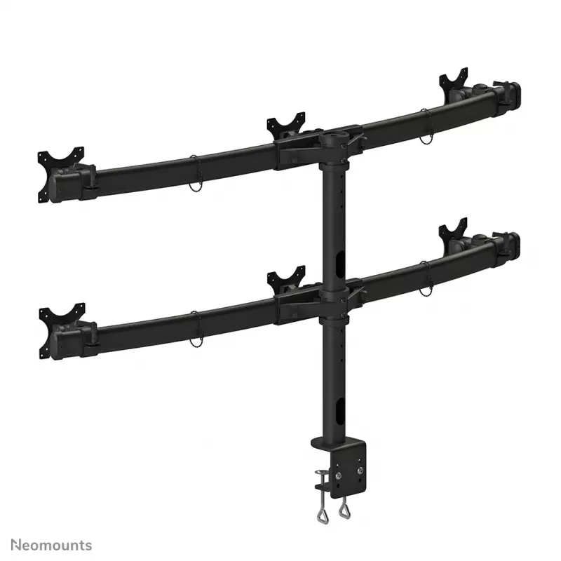 Neomounts FPMA-D700D6 Monitor arm 19-27 inch, Clamp, 8 kg, 48.3 cm (19 inch), 68.6 cm (27 inch), 100 x 100 mm, Black