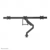 Neomounts NM-D775DX3BLACK Monitor arm 17-27 inch - gas spring - Topfix - 180°-stop