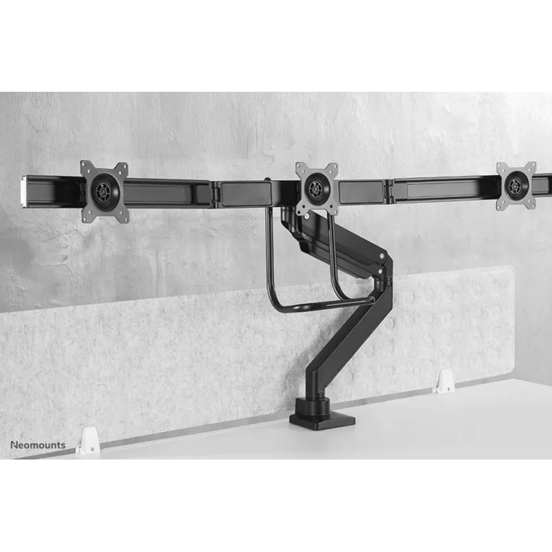 Neomounts NM-D775DX3BLACK Monitor arm 17-27 inch - gas spring - Topfix - 180°-stop