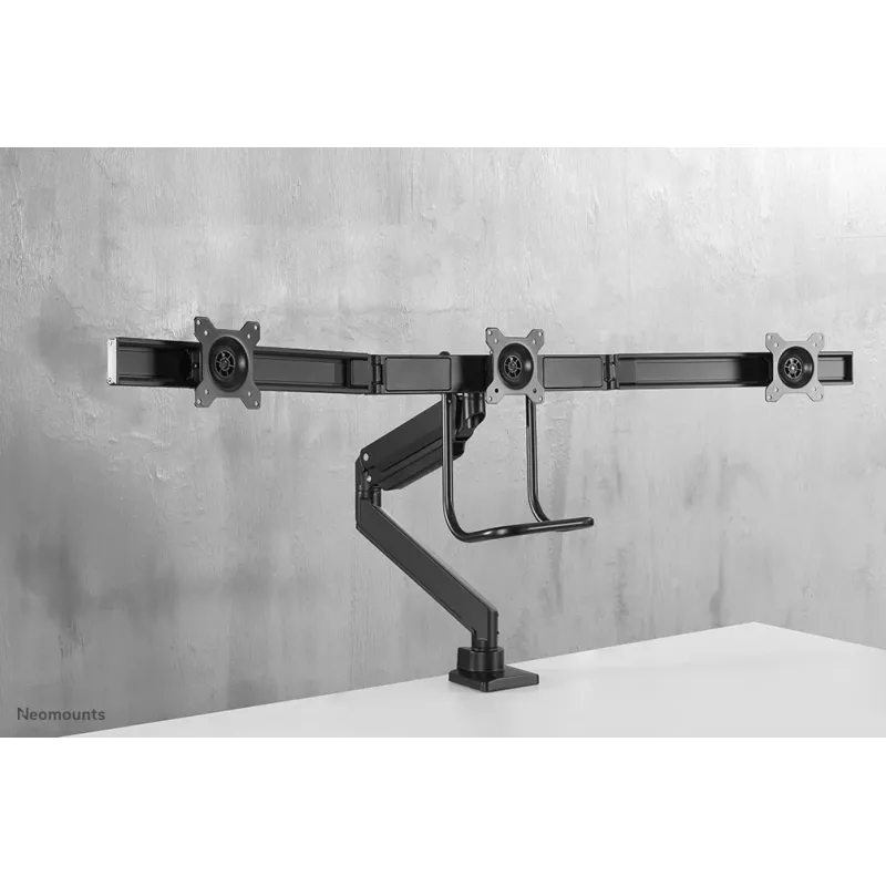 Neomounts NM-D775DX3BLACK Monitor arm 17-27 inch - gas spring - Topfix - 180°-stop