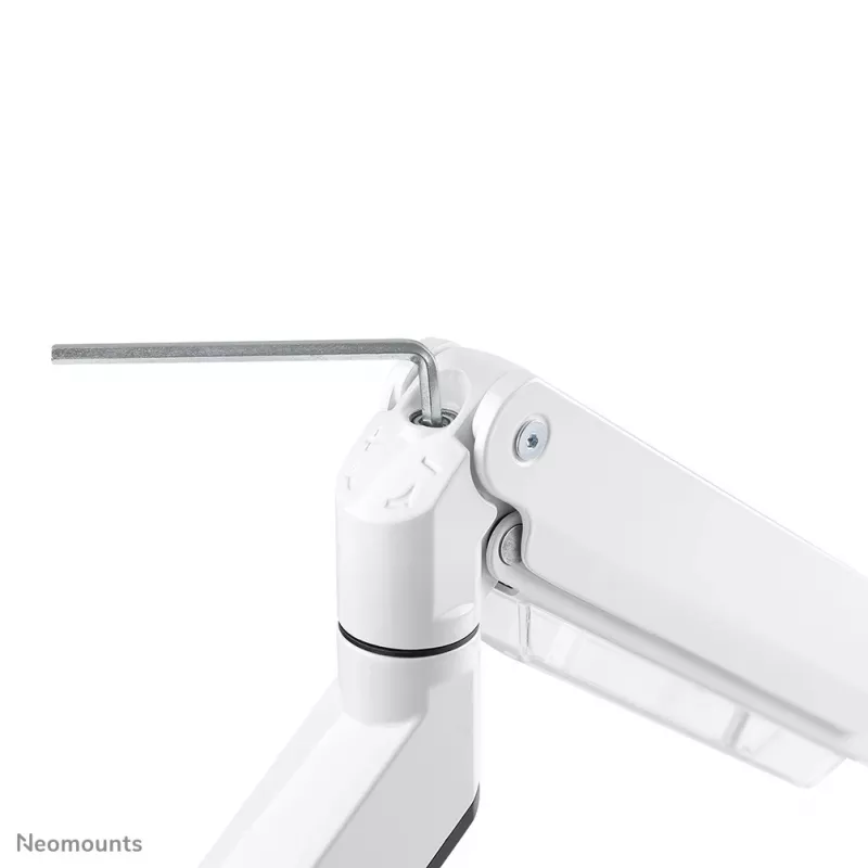 Neomounts NM-D775WHITEPLUS Monitor arm 10-49 inch - gas spring - Topfix - 180°-stop