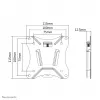 Neomounts NM-W25BLACK Monitor/TV mount wall 10-30 inch - ultra-flat