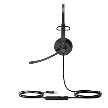 Yealink UH34 Mono Teams Headset, Wired, Office/Call center, 20 - 20000 Hz, 88 g, Headset, Black