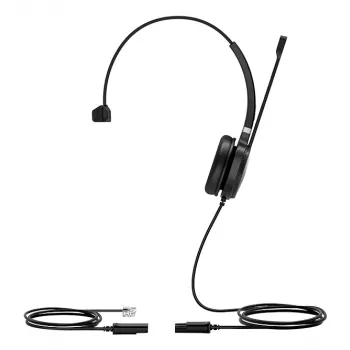 Yealink YHS36 Headset Wired Head-band Office/Call center Black, Silver