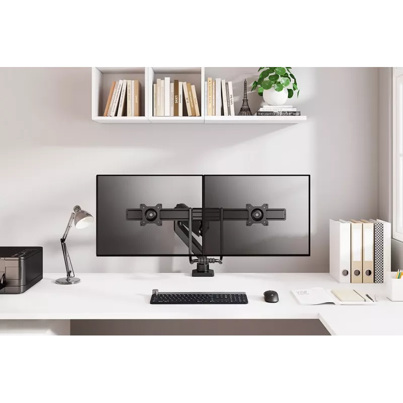 Neomounts DS75-450BL2 Monitor arm 17-32 inch - gas spring - Topfix - 180°-stop