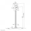 Neomounts FL15-650WH1 Tablet floor stand 9.7-11 inch - lockable