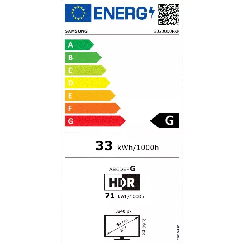 Monitor Samsung S80PB 32 inch 4K Ultra HD LED IPS 3840 x 2160, 5 ms, 178° viewing, USB hub, VESA, height adjustable