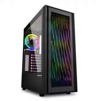 PC Case Sharkoon RGB Wave Desktop Black
