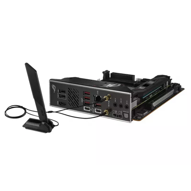 Motherboard ASUS ROG STRIX B650E-I GAMING WIFI mini ITX — AMD B650, Socket AM5, DDR5, 2x M.2, Wi‑Fi 6E, 2.5Gb LAN
