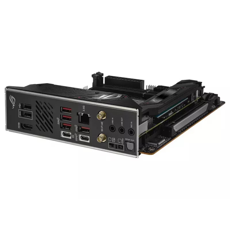Motherboard ASUS ROG STRIX B650E-I GAMING WIFI mini ITX — AMD B650, Socket AM5, DDR5, 2x M.2, Wi‑Fi 6E, 2.5Gb LAN