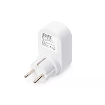 DIGITUS Power Adapter with 2 USB Ports 250V, 50 Hz, USB: 5V, 2.1A, white / grey