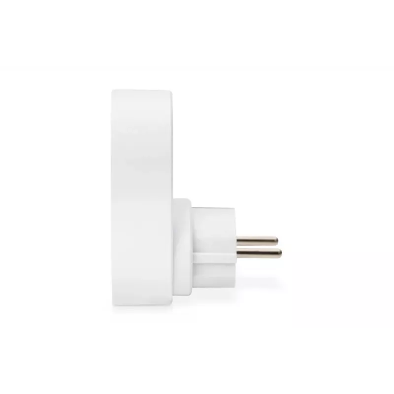 DIGITUS Power Adapter with 2 USB Ports 250V, 50 Hz, USB: 5V, 2.1A, white / grey