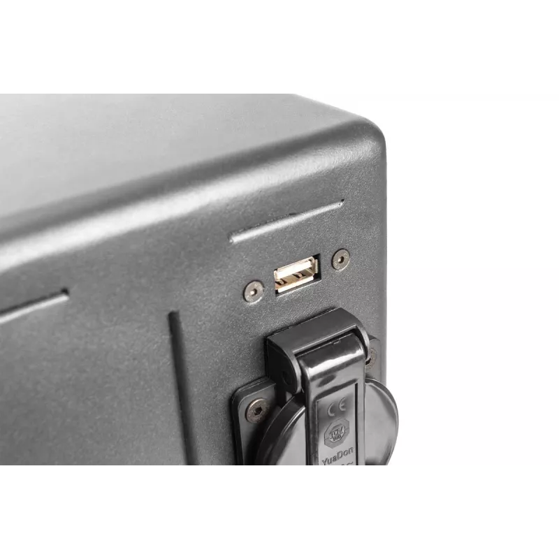 DIGITUS Charging trolley, 16 charge bases, 14in, black 384 x 550 x 375 mm, electr. lock, incl. USB, fan