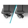 DIGITUS Charging trolley, 16 charge bases, 14in, black 384 x 550 x 375 mm, electr. lock, incl. USB, fan