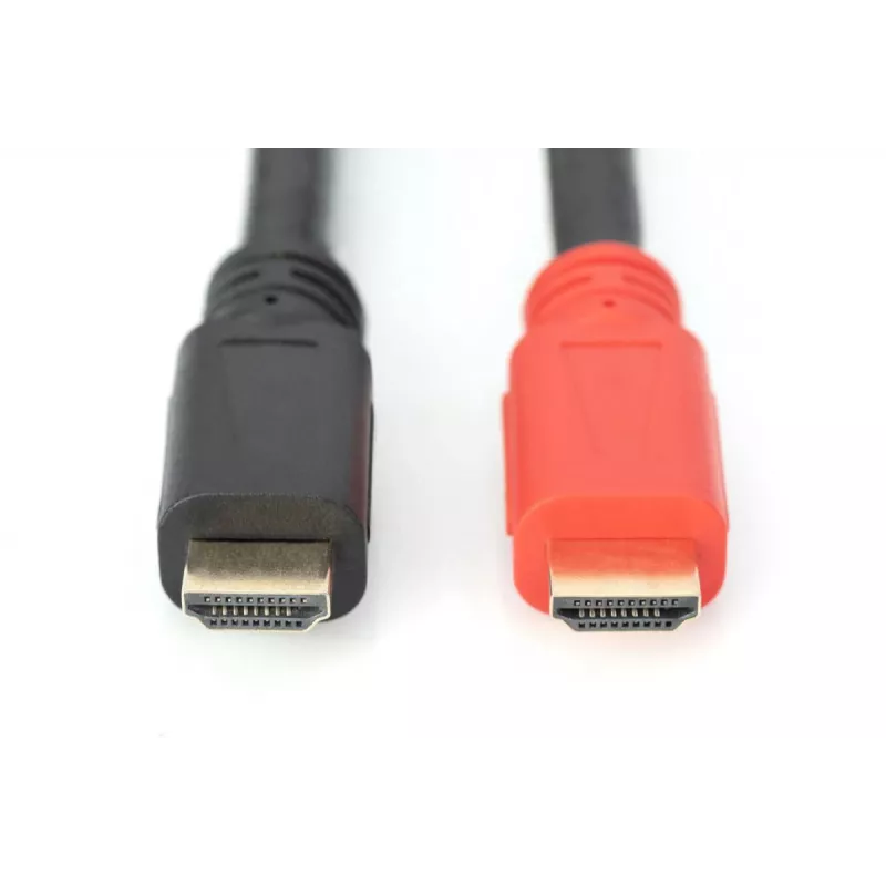 DIGITUS ASSMANN HDMI High Speed connection cable, type A, w/ amp. M/M, 15m Full HD, CE, gold black