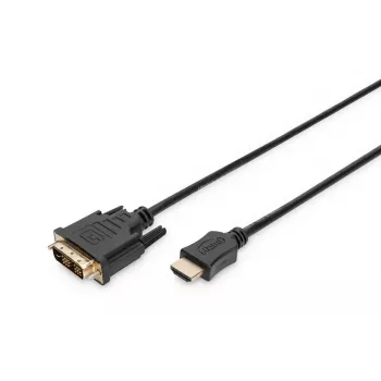 DIGITUS HDMI adapter cable, type A-DVI(18+1) M/M, 3m Full HD black