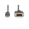 DIGITUS HDMI adapter cable, type A-DVI(18+1) M/M, 3m Full HD black