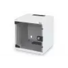 DIGITUS 10in network bundle - 6U cabinet, grey shelf, PDU, 8-port switch, CAT6 patch panel