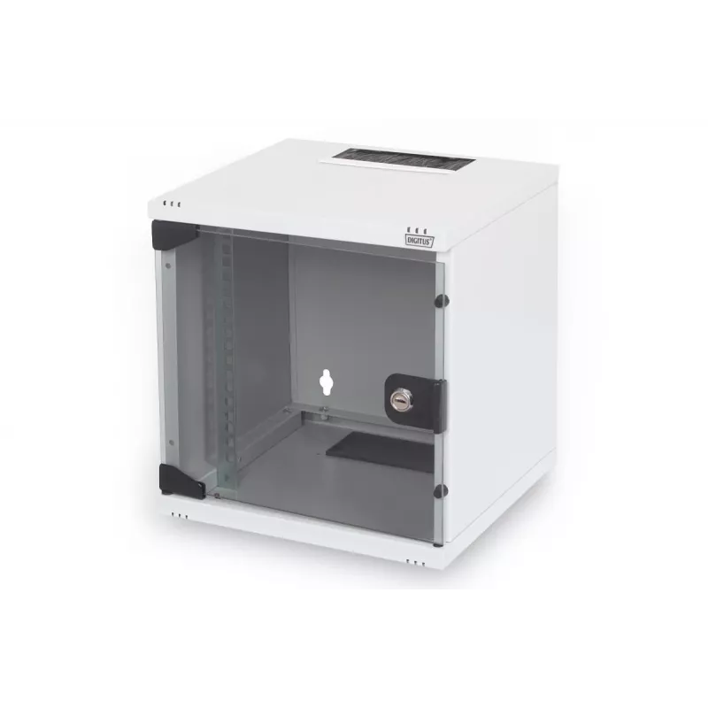 DIGITUS 10in network bundle - 6U cabinet, grey shelf, PDU, 8-port switch, CAT6 patch panel