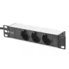 DIGITUS 10in network bundle - 6U cabinet, grey shelf, PDU, 8-port switch, CAT6 patch panel
