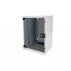 DIGITUS Network Set 10 inch 9U Wall-Mount Cabinet with Shelf, PDU, Switch and Patch Panel, 312x300mm
