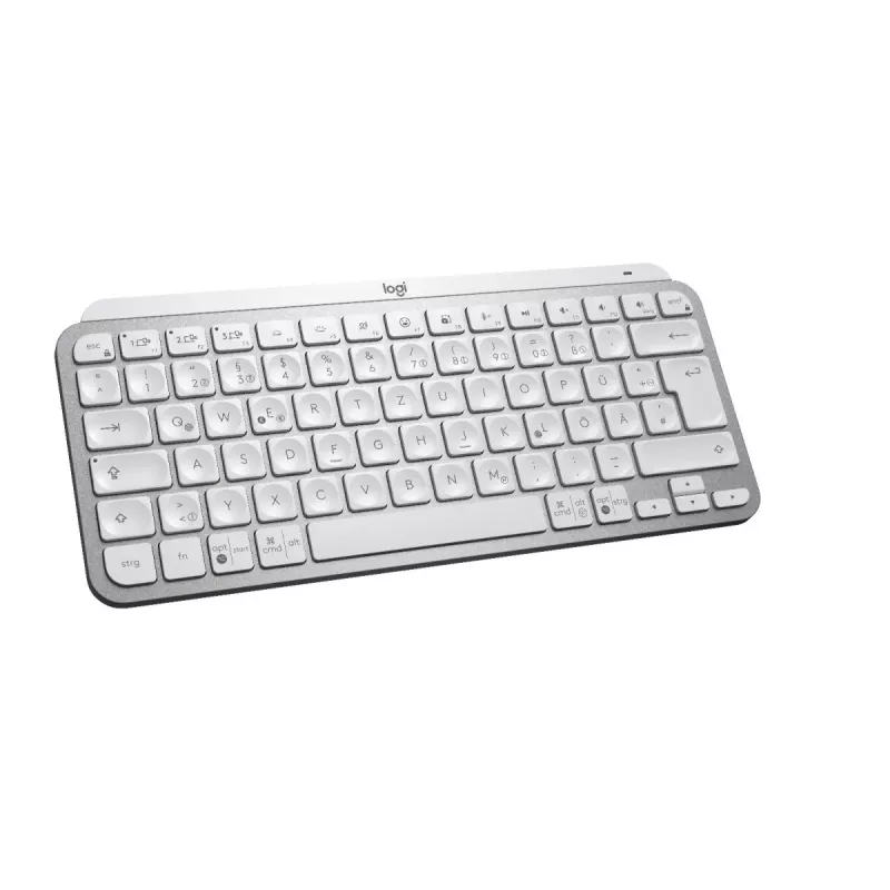LOGITECH Minimalist Wireless Illuminated Keyboard - MX KEYS MINI - Pale Gray - Qwertz Deutsch