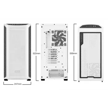 PC Case be quiet! Shadow Base 800 DX White Midi Tower