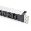 DIGITUS 1U Aluminum PDU rackmountable 9x C13 10A 230VAC 50/60Hz IEC C14 inlet 10A Fuse