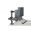DIGITUS Montior arm with notebook tray 17-32in, 9 kg. Max - clamp or grommet mount
