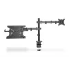 DIGITUS Montior arm with notebook tray 17-32in, 9 kg. Max - clamp or grommet mount