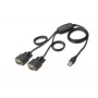 DIGITUS USB 2.0 To 2x Rs232 Cable 1.5m
