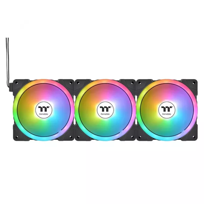 THERMALTAKE PC Cooling Fan - SWAFAN EX14 ARGB Sync TT Premium Edition - 14cm - Black - 3 Pack