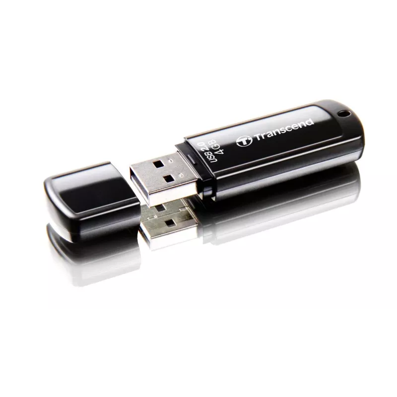TRANSCEND Jetflash 350 - 4GB USB Stick - USB 2.0 - Black