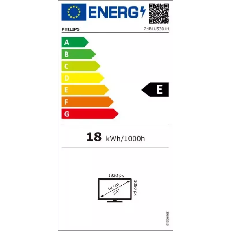 Philips 5000 series 24B1U5301H/00 computer monitor 60.5 cm (23.8 inch) 1920 x 1080 pixels Full HD LCD Black