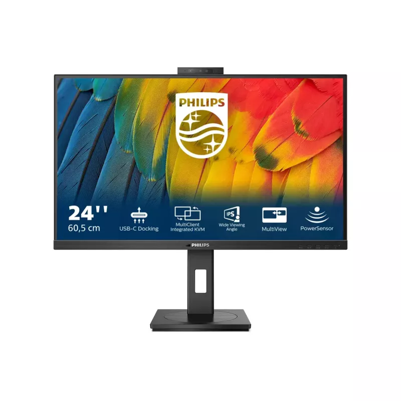 Philips 5000 series 24B1U5301H/00 computer monitor 60.5 cm (23.8 inch) 1920 x 1080 pixels Full HD LCD Black