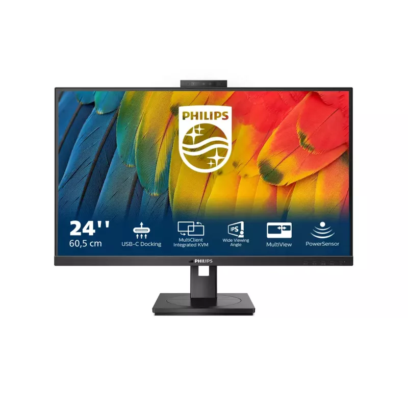 Philips 5000 series 24B1U5301H/00 computer monitor 60.5 cm (23.8 inch) 1920 x 1080 pixels Full HD LCD Black