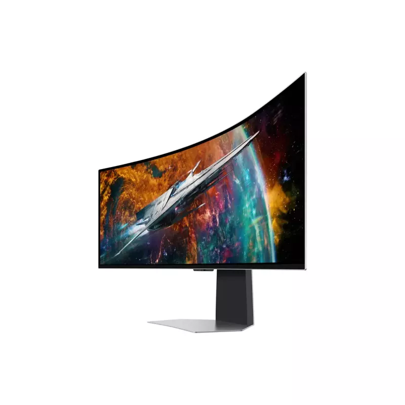 Samsung G95SC computer monitor 124.5 cm (49 inch) 5120 x 1440 pixels Dual QHD OLED Silver