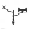 Neomounts DS20-425BL2 Monitor arm with laptop holder 17-27 inch - space saving