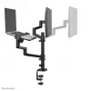 Neomounts DS20-425BL2 Monitor arm with laptop holder 17-27 inch - space saving