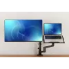 Neomounts DS20-425BL2 Monitor arm with laptop holder 17-27 inch - space saving